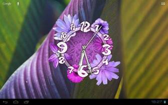 Flower Clock Live Wallpaper Android Apps On Google Play