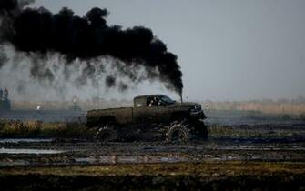 Monster Truck Dodge Vehicles Trucks Wheels Smoke Exhaust Race