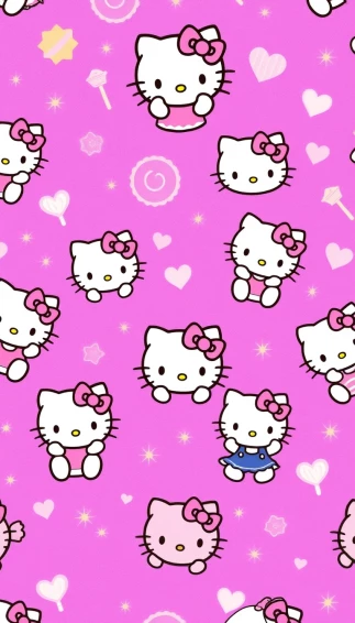 Purple Hello Kitty Wallpaper