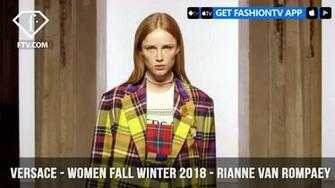 Versace Presents Rianne Van Rompaey For Women Fall Winter
