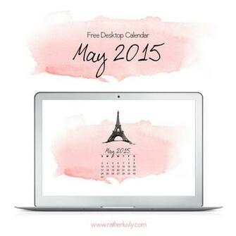 May Desktop Calendar Rather Luvly