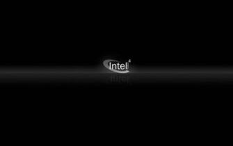 Intel Pentium Wallpaper Black Background With The White Logo