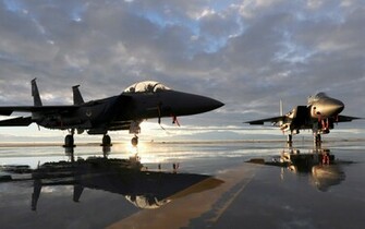 Jet Fighter At Sunset HD Wallpaper Fullscreen Widescreen Desktop