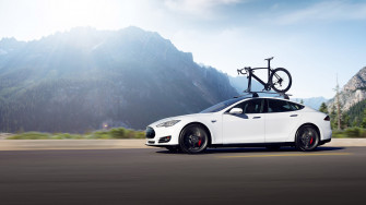 White Tesla Model S Dual Motor X HDtv 1080p Wallpaper