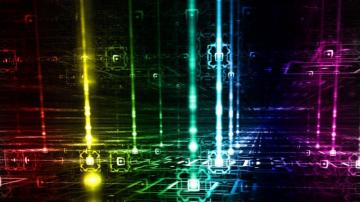Colorful Electronic Wallpaper On