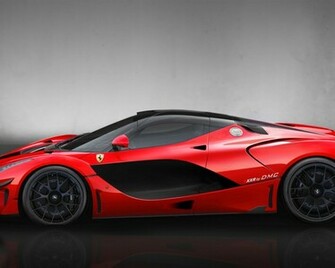 Red Supercar Dmc Laferrari Fxxr Side Wallpaper