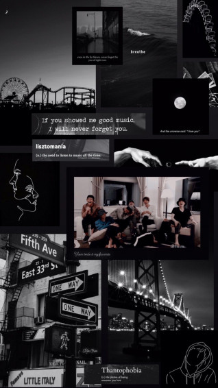 Bts Aesthetic Wallpaper For Phone Black