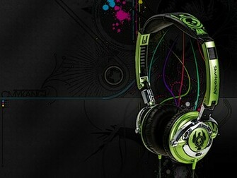Music Headphones Skullcandy Vector Techno Wallpaper
