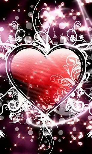 Bigger Sparkle Heart Live Wallpaper For Android Screenshot