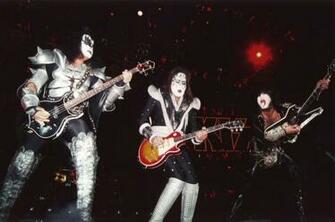 Kiss Heavy Metal Rock Bands Concert Guitar E Wallpaper Background