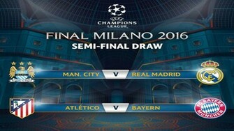 Uefa Champions League Semi Finals Draws HD Wallpaper