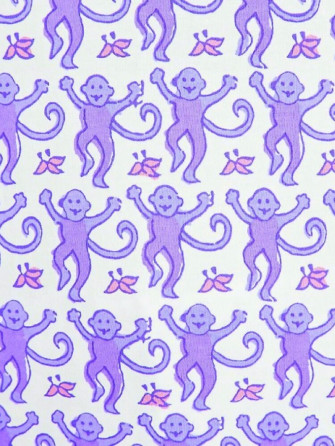 Purple Preppy Monkeys Graphic T Shirt By Designzz