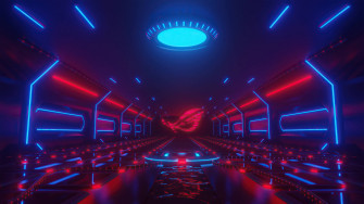 Neon Room Rog Gaming Logo HD Wallpaper