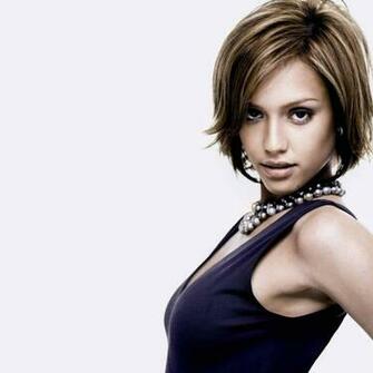 Jessica Alba Short Hair Style Wallpaper Apple iPad Air