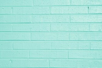 Aqua Green Painted Brick Wall Texture High Resolution Photo