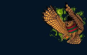 Owl Bird Freddy Krueger Background Wallpaper