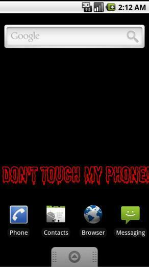 Live Wallpaper That Scrolls Custom Text Across The Background Of