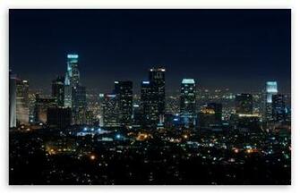 Downtown La At Night HD Wallpaper For Standard Fullscreen Uxga