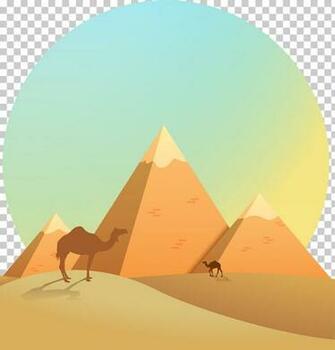 Egyptian Pyramids Ancient Egypt Illustration The Belt And Road
