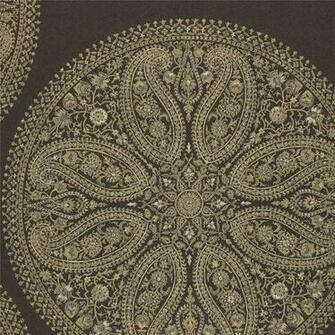 Black Dcavpc102 Paisley Circles Caverley Sanderson Wallpaper