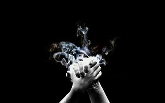 Smoking Hands Wallpaper