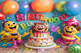 Cocomelon Happy BirtHDay Wallpaper