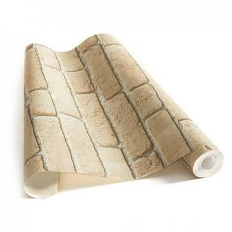 Home Wallpaper Ash Beige Old Bricks