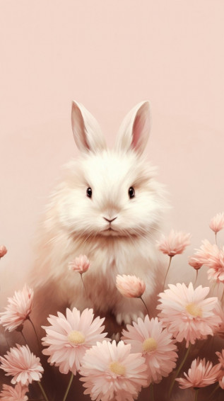 Cute Aesthetic Bunny Image Wallpaper