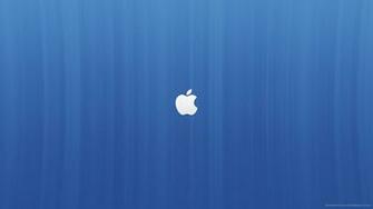 Apple Blue Background Logo Wallpaper Computers