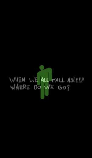 Billie Eilish When We All Fall Asleep Where Do Go Wallpaper
