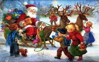 Old Fashion Christmas Wallpaper Related Keywords