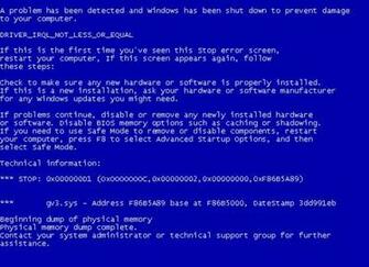 Bluescreen Screensaver Blue Screen Of Death