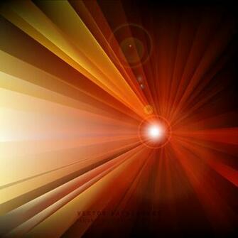 Black Orange Fire Light Rays Background