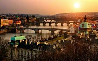 Daily Wallpaper Sunset Over Prague Czech Republic I Like To