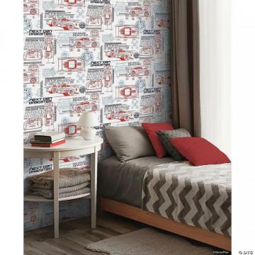 Roommates Disney And Pixar Cars Schematic Peel Stick Wallpaper