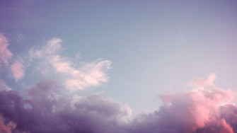 Cloudy Sky Pastel Aesthetic Laptop Wallpaper