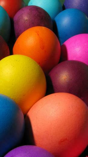 Happy Easter Eggs iPhone HD Wallpaper