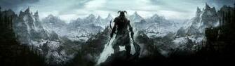Dual Monitor Scree Mul Multiple Game Skyrim Wallpaper