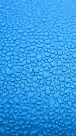 Water Drops On Blue Glass Wallpaper iPhone