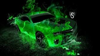 Green Flame Wallpaper