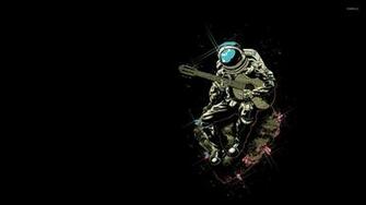 Guitarist Astronaut Wallpaper Funny