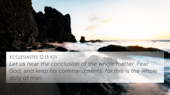 Ecclesiastes Kjv 4k Wallpaper Let Us Hear The Conclusion