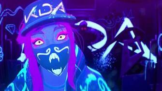 Skinspotlights On Akali Wallpaper Kda Worlds2018