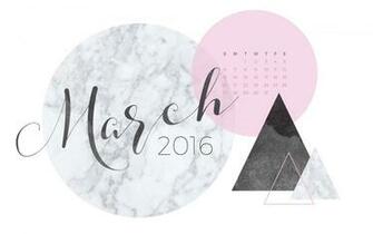 March Desktop Calendar Wallpaper Paper Leaf
