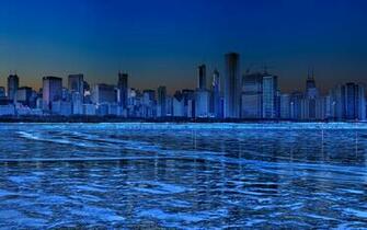 Chicago Skyline Night Wallpaper HD Girls