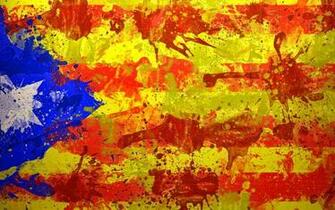 Catalan Flag Wallpaper Stock Photos