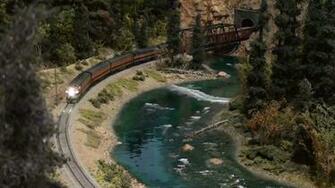Model Train Toy Railroad Minature Trains Tracks Wallpaper