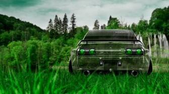 Nissan Skyline Gtr R32 Jdm Back Crystal Nature Car