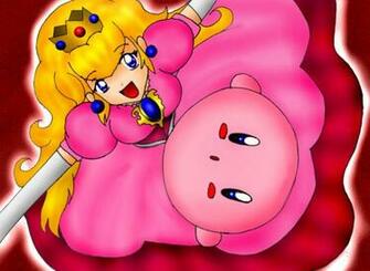 Cute Peach N Kirby By Sigurdhosenfeld