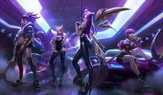 K Da Ahri Akali Evelynn Kai Sa Lol Wallpaper